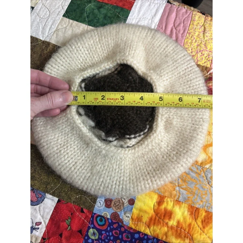 VTG Hand Knit Wool Beret